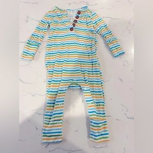 Posh Peanut Popsicle Stripe Convertible One Piece (12-18 mos)